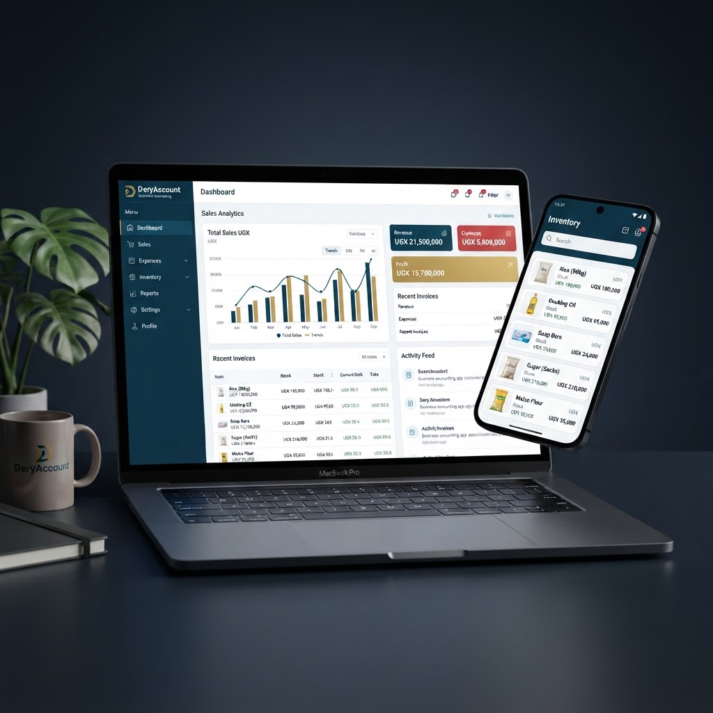 DeryAccount app — offline point of sale and accounting